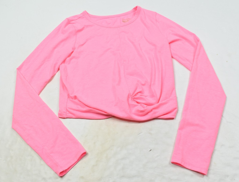 Lilly Pulitzer Pink Long Sleeve Twist Front Top